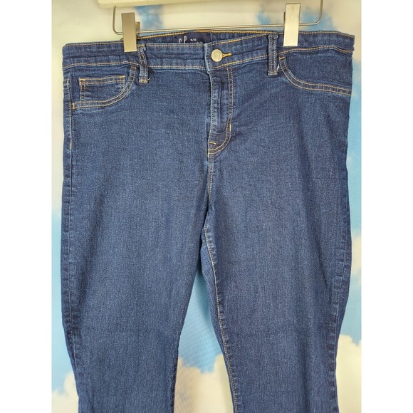 Gap Dark Blue Denim Jeans Size 16/33 - Picture 3 of 4